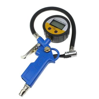 Car Digital Tire Inflator Gun - Auto Tyre Pressure Tool with LCD Manometer Gauge for Inflating & Pressure Testing