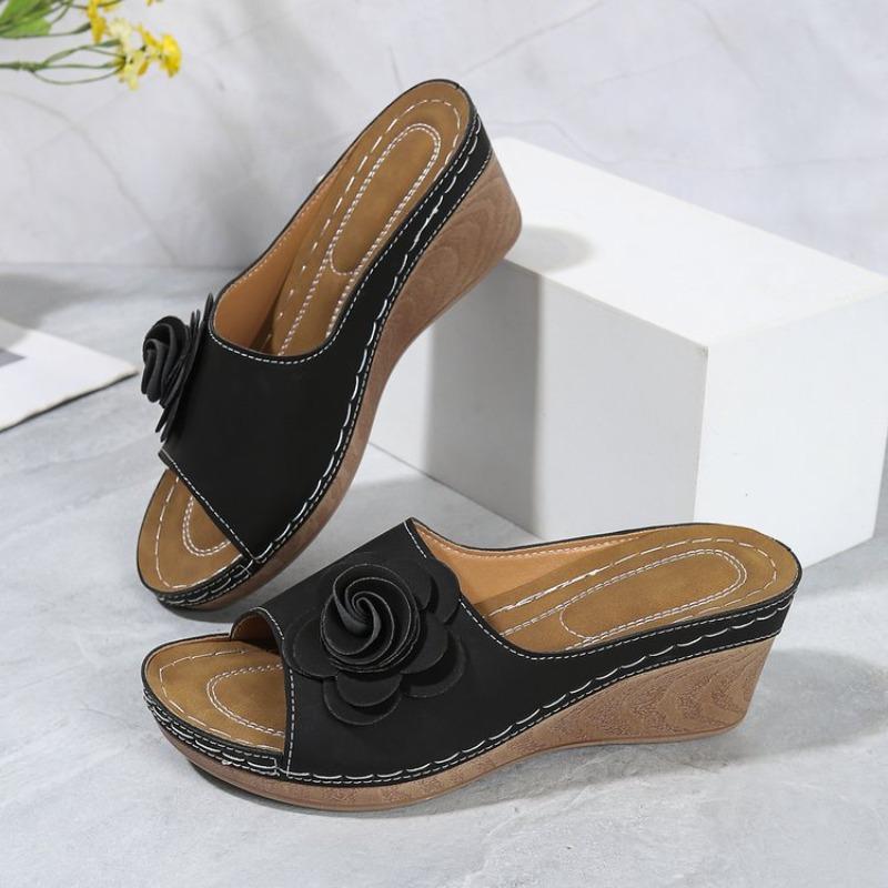 Fashion Summer Sandals Women Shoes Non-Slip Walking Shoes Slip On Shoes Woman Wedge Women's Sandals Party Slippers Woman Female Footwear