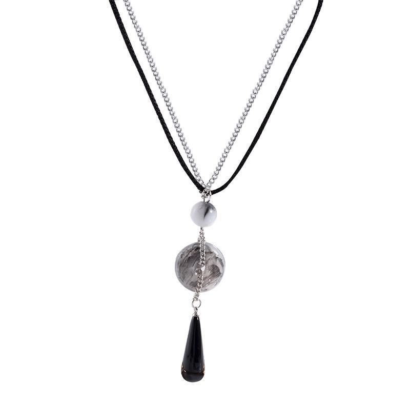 New Chinese Retro Zen Tassel Necklace for Women - Trendy Autumn/Winter High-Grade Sweater Chain