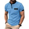 Herr Casual, Basic, Populär, Krage, Knapp, upp Skjorta, Skjorta, T-shirt, Topp