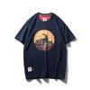 American Retro Short Sleeve T-Shirt Men's Pure Cotton Print Undershirt Trendy Trendy Bottoming Shirt Export Cattle Goods Cotton T-shirt