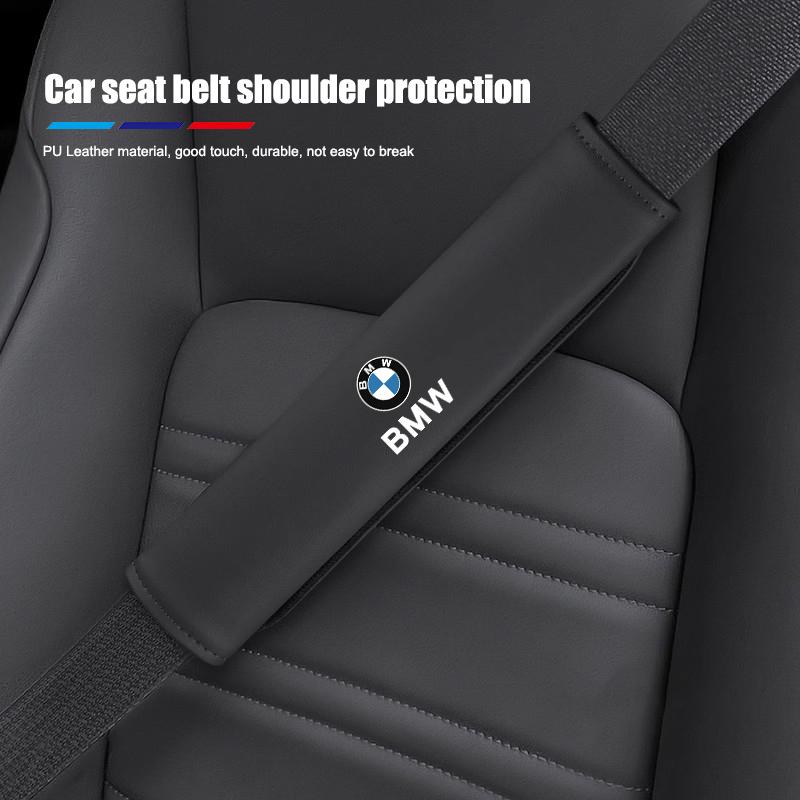 Car Seat Belt Cover Leather Shoulder Protection Cover  For BMW I3 I4 E46 E90 E60 F30 F10 X1 X2 X3 X5 X4 X6 X7 G30 G20 G32 G11 M2