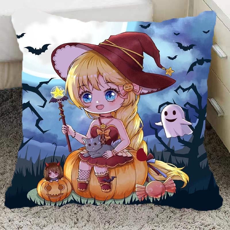 Halloween Pillow Pumpkin Funny Two-Dimensional Animation Pillow Emoticon Pack Party Party Boy and Girl School Day Gift