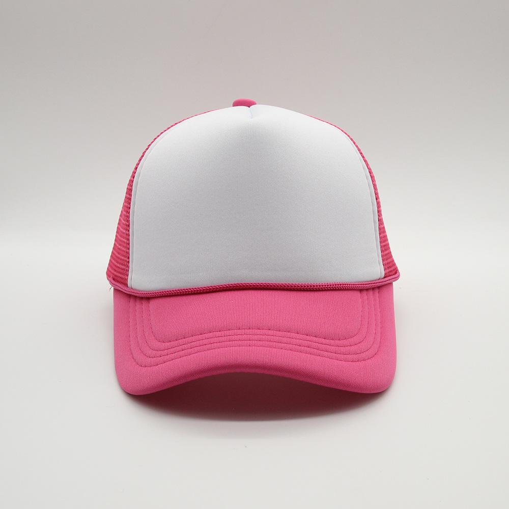 New Trucker Caps Men Women Plain Blank Foam Mesh Baseball Cap With Rope Summer Breathable Outdoor Sport Sun Visor Hats