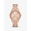 Oversized Tibby Pavé Rose Gold-Tone Watch MK7293