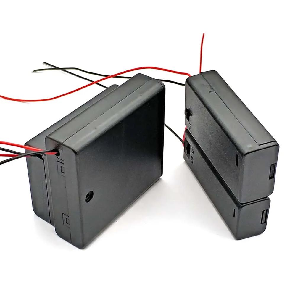 DIY 1/2/3/4 Slot AA Battery Holder Box Case AA Battery Holder Box Case with Switch
