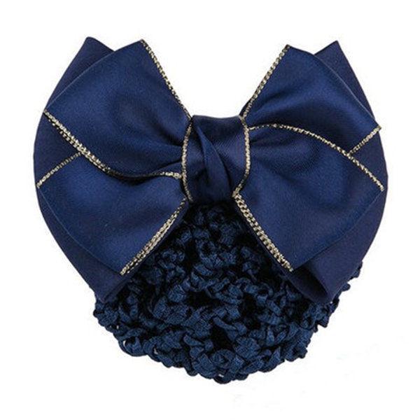 Korean Style Professional Hair Snood: Bow Hair Clip for Waitresses, Nurses, Hotel Staff, and Flight Attendants