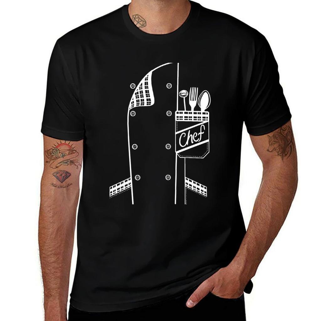 Chef Uniform Costume TShirt Casual All Match Short Sleeve TShirt