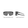Oakley Logo Decorated Polycarbonate Irregular Shape Sunglasses Unisex sunglasses Black OO9484D
