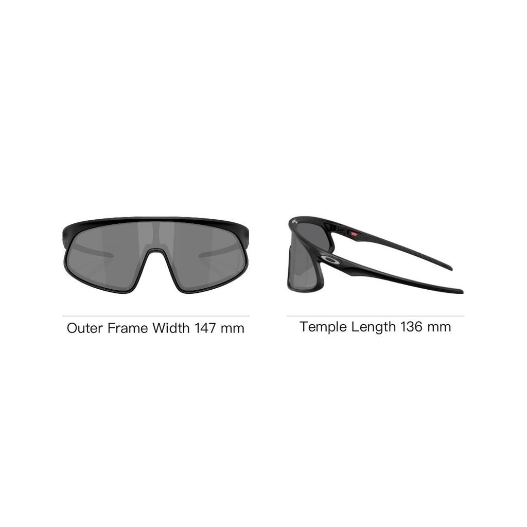 Oakley Logo Decorated Polycarbonate Irregular Shape Sunglasses Unisex sunglasses Black OO9484D