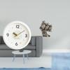 Modern Wall Clock Owl Figurines Hanging Round No Ticking Quiet Large Numerals Decorative