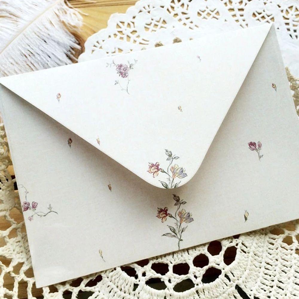 Letterform Holiday Invitation Letter Pad Świeży Elegancki Kwiatowy Papier Listowy Koperty Papier Do Pisania