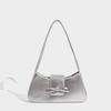 Rote Mode PU Stil Damen Schultertasche Minimalistische Nische Schleife Baguette Unterarmtasche