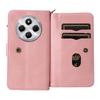 For Xiaomi Poco C75 4G/Redmi 14R 5G/14C 4G Zipper Wallet Case with 15 Card Slots and Strap Leather Phone Cover