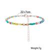 European and American simple fashion beach Bohemian style personality contrast color beaded ladies anklet