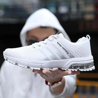 Men's Shoes New Air Cushion Flying Woven Sports Shoes Men's Autumn Large Size Casual Shoes 2025 Spring and Autumn Trend Men's Shoes
