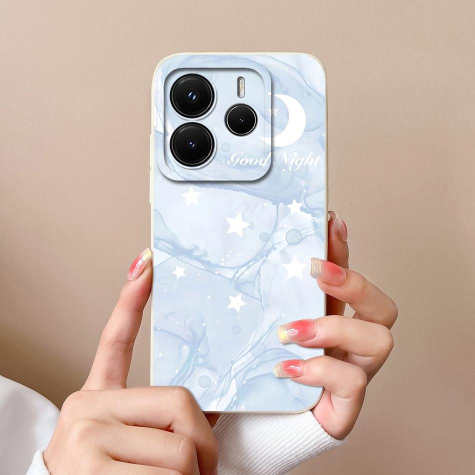 For Redmi Note 14 Pro Plus Case Cartoon High Quality Phone Cover For Xiaomi Redmi Note14 Pro+ Soft Liquid Silicone Back Covers