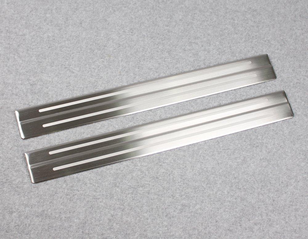 RUIQ Toyota New Prius PHV Exclusive Interior Stainless Steel Step Garnish Side Step Garnish Exclusively Designed for TOYOTA PRIUS PHV 52 Series