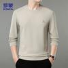 Luomeng Men's Casual Round Neck Long Sleeve Pullover