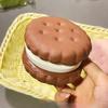Simulated Biscuit Slow Rebound Squeezing Toy Soothing Relaxing Stress Relieving Toy School Office Ventilating Toy Party Gift