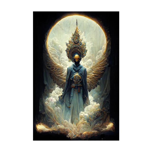 Raven Queen Sacral Redemption Posters and Prints Wall Art Pictures Flower People Canvas Painting Living Room Home Decor Cuadros