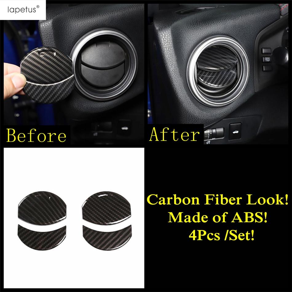 Carbon Fiber Accessories For Subaru BRZ / Toyota GT86 2013 -  Central Control Strip Gear Panel AC Air Handle Bowl Cover Trim
