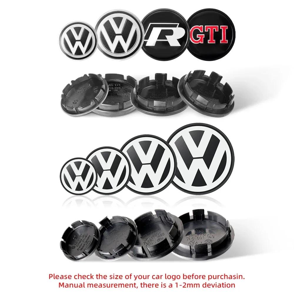 VW New 4PCS 56mm 65mm 66mm For Volkswagen VW Original Hubcaps Car Wheel Center Covers Decoration Badge Auto Hub Caps Emblem Re CWR1