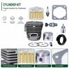 45mm Zylinder Kolben Satz Für Husqvarna 340 345 350 268 353 250 Wartungskit Luftfilter Zündkerze Kraftstoffschlauch Zylinderdichtung Teile