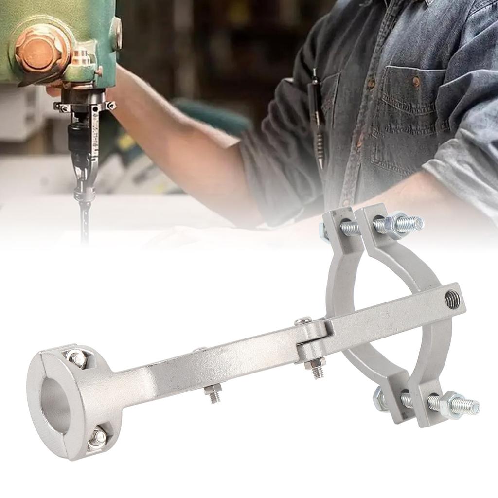 Square Hole Drill Bit Adapter Accurate Quick Installation Disassembly Steel Drill Bit Fixing Bracket for Woodworking Drill Press