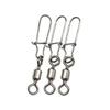Fishing Barrels Swivels, High Strength Rolling Balls-Bearing Snap Lures Connectors Clip, Saltwater or Freshwater Fishing