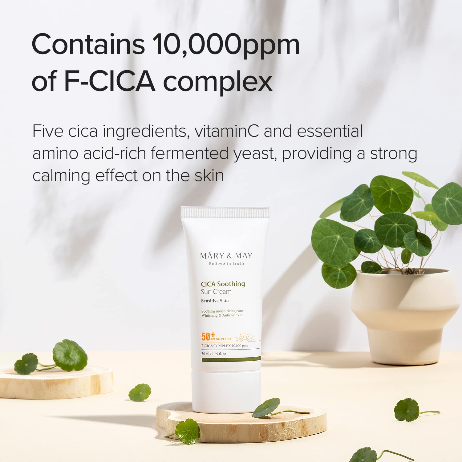 

Mary&May Cica Soothing Sun Cream SPF 50+ PA++++ 50 ml AUTHENTIC STORE