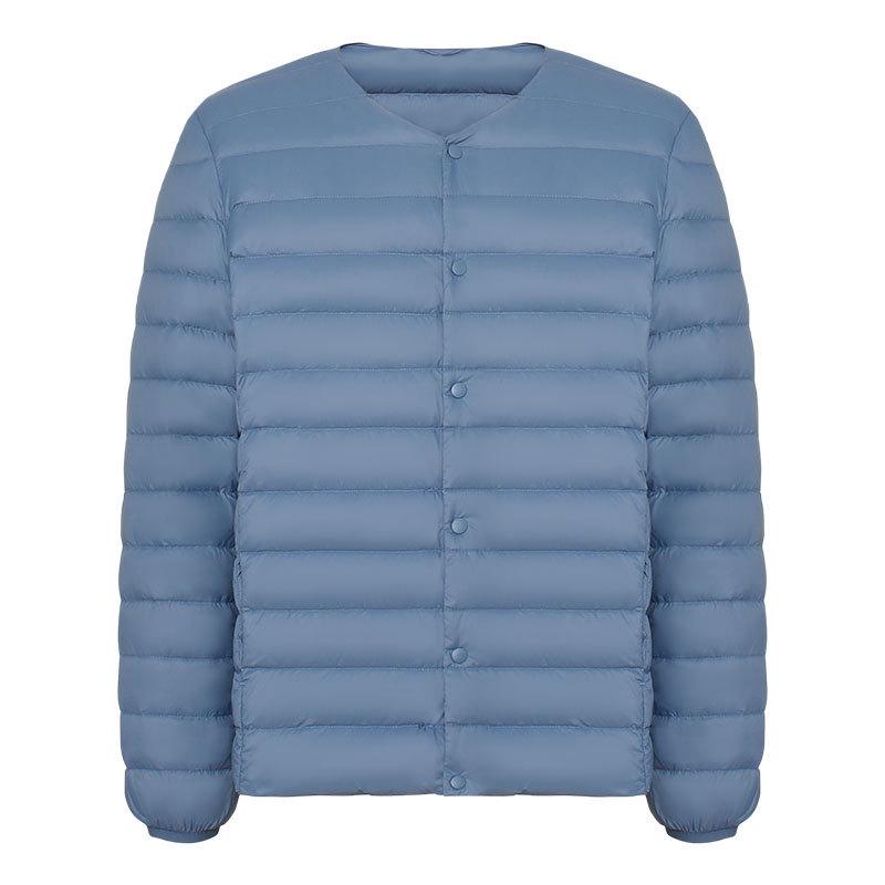 Geacă de puf pentru bărbați, ușoară, cu gât în V - 90% puf, Nou Standard Național