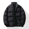 Herren Baumwoll-Steppjacke mit Winterwärme und Windschutz, Baumwolljacke, Lockere Freizeitjacke, Dicke Jacke