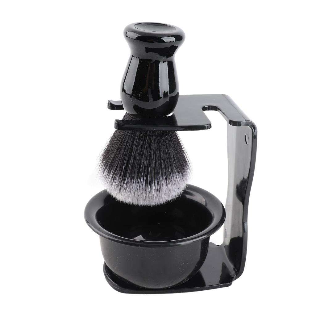 3pcs Beard Shaving Brush Bowl Holder Men Beard Cleaning Face Hair Style Tool Set