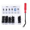 1 Set Plastic Car Push Retainer Clips Set With Removal Tool 6 Assorted Sizes For Auto Bumper Door Trim Repair