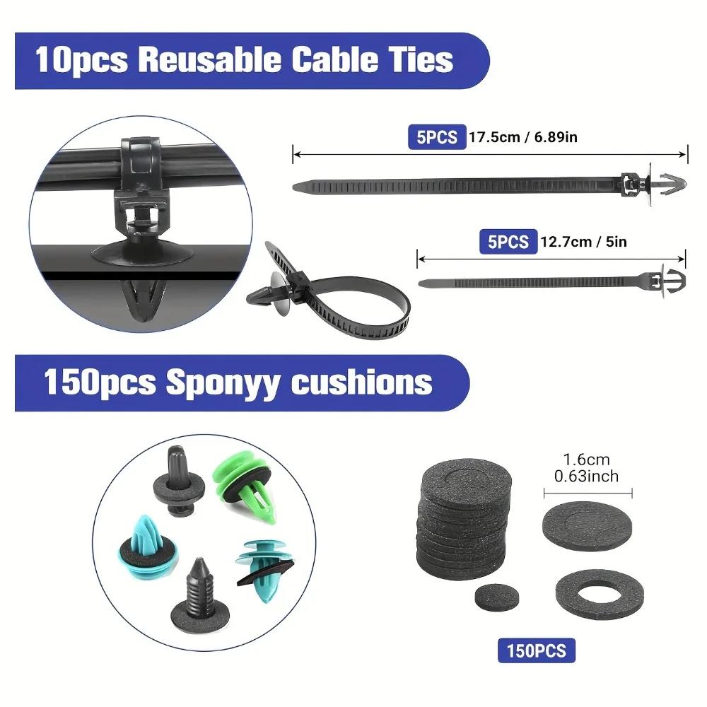 1565pcs 925Pcs Car Push Retainer Clips Kit 36 Sizes Fasteners Clips Fender Push Pin Rivet Screw Clips for Toyota GM HONDA Chevy