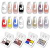 New Nail Art Stamp Gel Kit No-Wipe 4-Color Gradient Soak-Off Nail Polish Transparent Glass Gel Solid