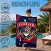 Panthers Team Spirit Beach Towel, Super Soft Microfiber, Perfect Gift for Her/Him, Birthday, for Pool, Beach, Travel, Decor Beach Party
