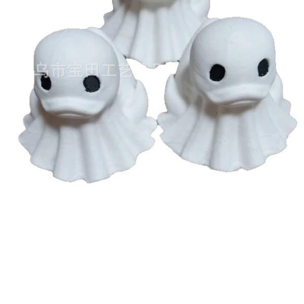 Resin Statue Ornament Halloween Party Ghost Duck Home Office Desktop Ornament Decoration
