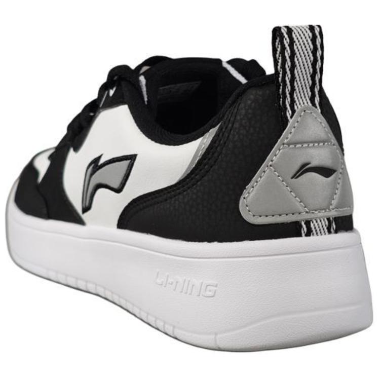 Li Ning Comfortable Trendy Slip Resistant Wear Resistant Low Top Skate Shoes Men Sneakers White Black AGCU543-2
