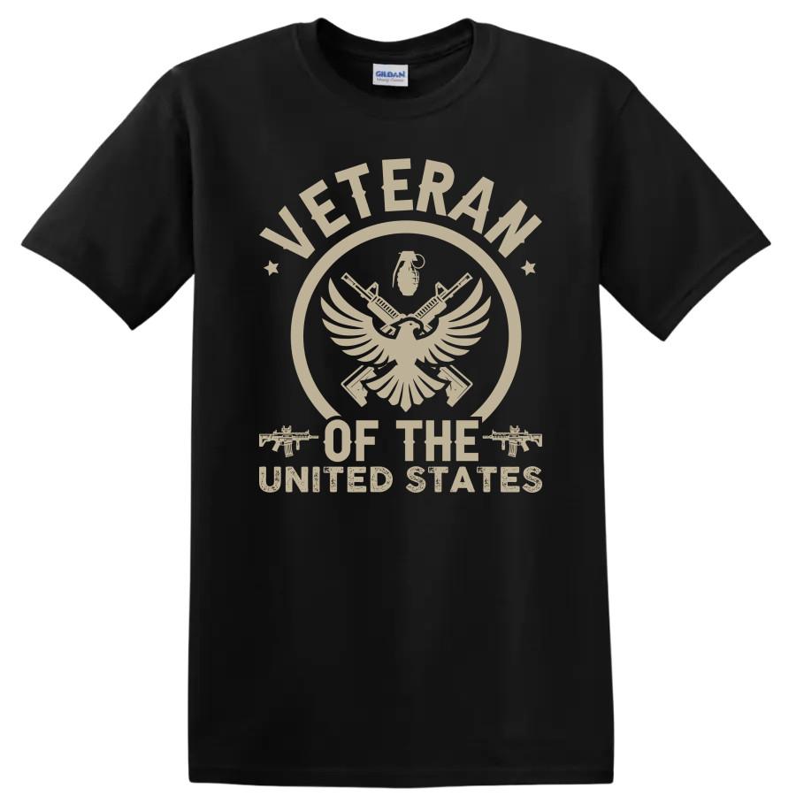 Veteran T Shirt Military Eagle Design Veteran Of The United States Tee