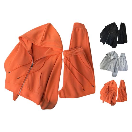 Women's Two Piece Tracksuit Long Sleeve Zip Up Hoodie And Sweatpants Set Casual Fall Active Jogging Outfits