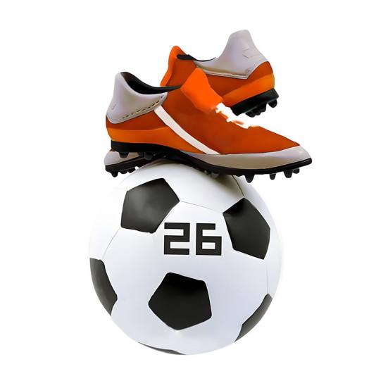 

Різдвяна прикраса Футбольний дизайн Легко вішати Декоративна святкова підвіска з візерунком на святкову тематику Домашній декор B