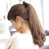 Long Straight Curly Ponytail Hair Extension Wrap Around Ribbon Clip-in Hairpiece