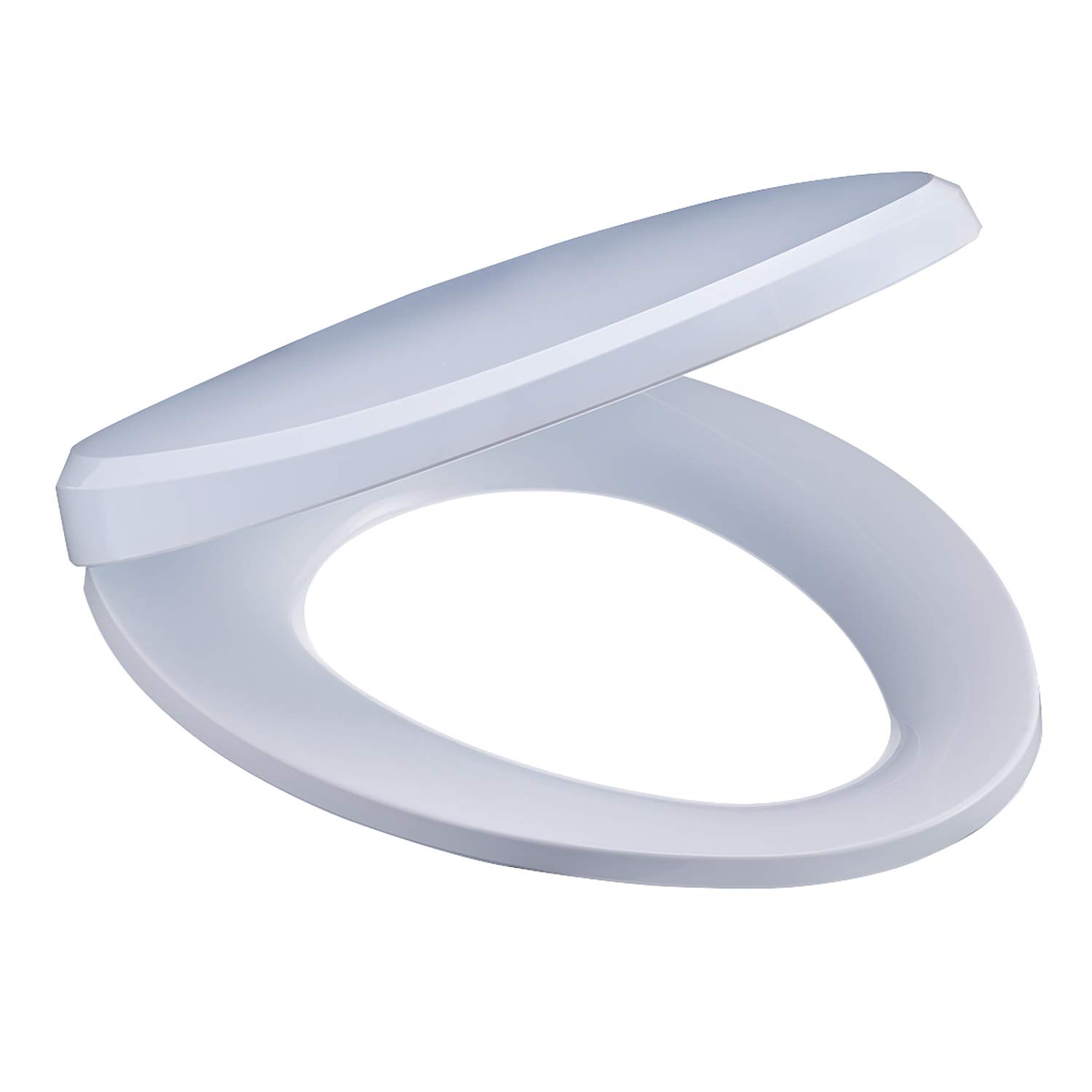 

SANEI Стандартне сидіння для унітазу, Закруглене спереду, Плавне закривання, Легка установка, Зняття одним дотиком, Синє, PW9032-B