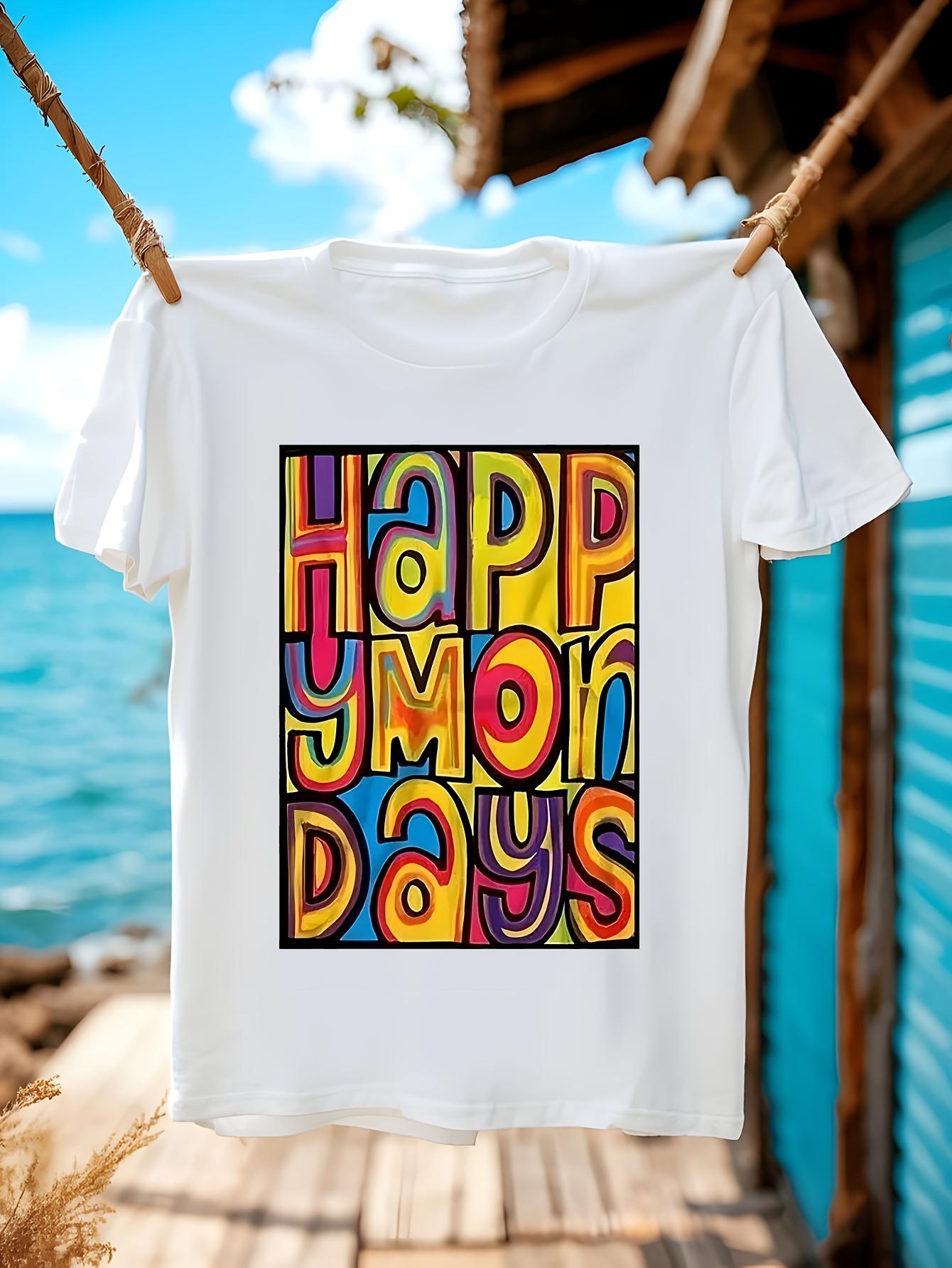 Happy Mondays Indie Dance Madchester 90s Bez Vintage Graphic T-shirt - Black Retro Happy Mondays Text Tee L