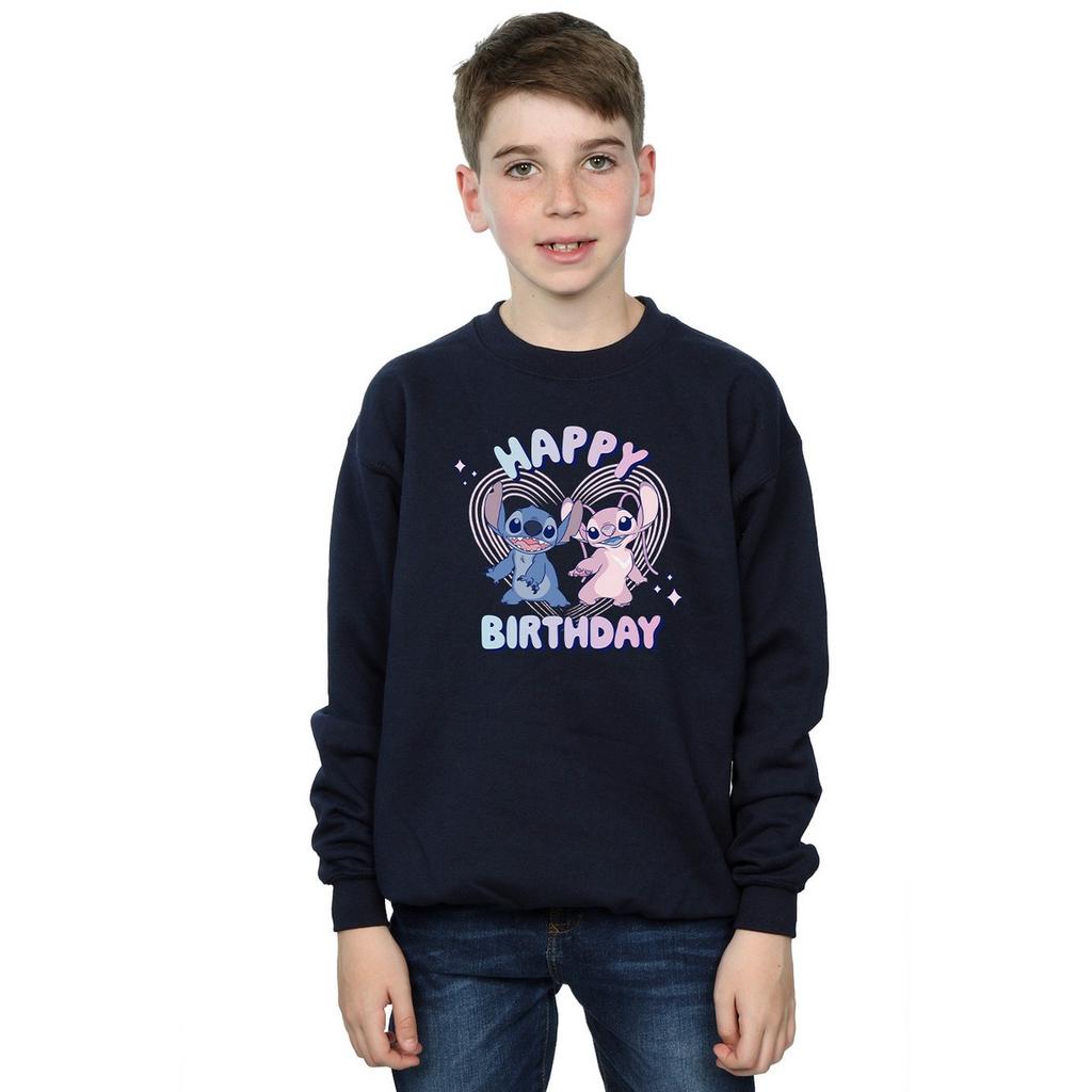 Lilo & Stitch Boys Disney Happy Birthday Sweatshirt