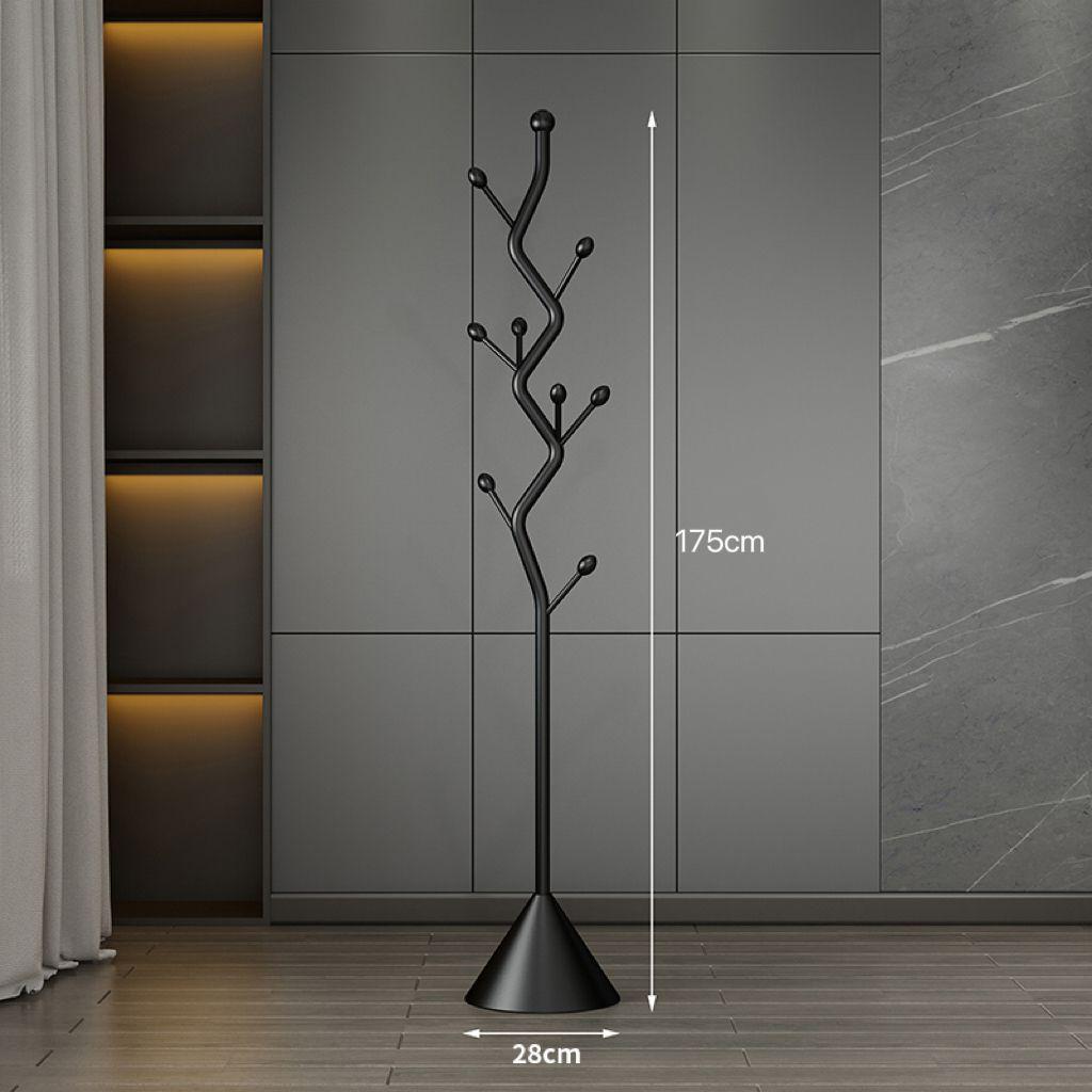 Элегантная напольная вешалка для одежды для спальни и гостиной - Вертикальное решение для хранения чёрный 4600₽