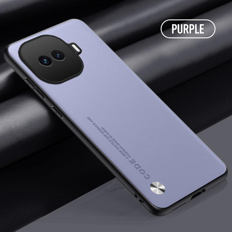 

EUCAGR PU Leather Case for Vivo IQOO Z11 Turbo Back Cover Silicone Shockproof Full Protection Phone Case for IQOO Z11Turbo Coque vivo iQOO Z11 Turbo світло-фіолетового кольору