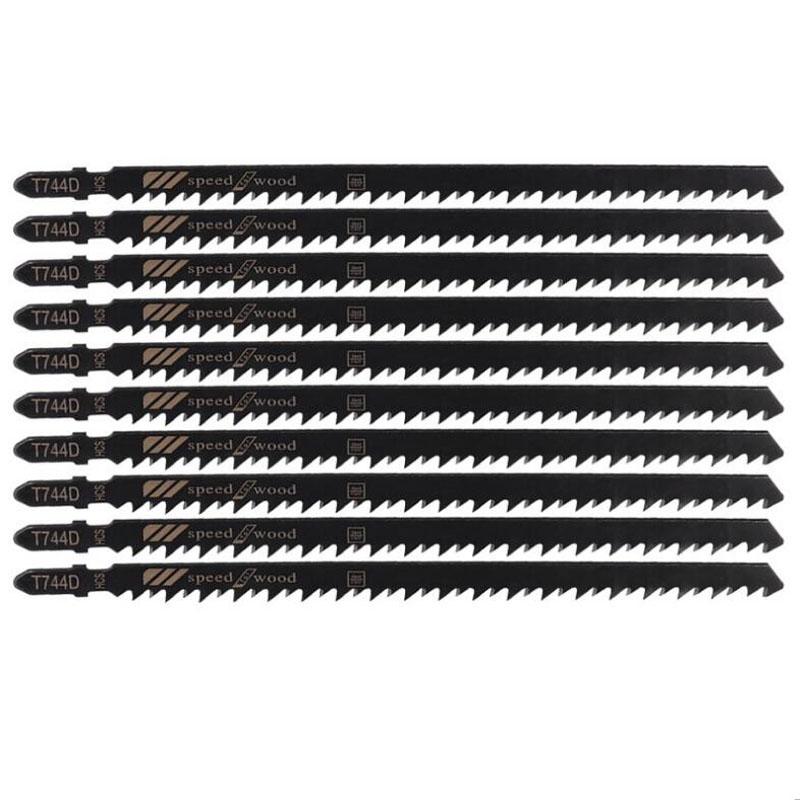 T744D Jigsaw Blade Set 180mm Long Jig Saw Blades For Wood Metal Straight Cutting T-Shank Jig Saw Blade
